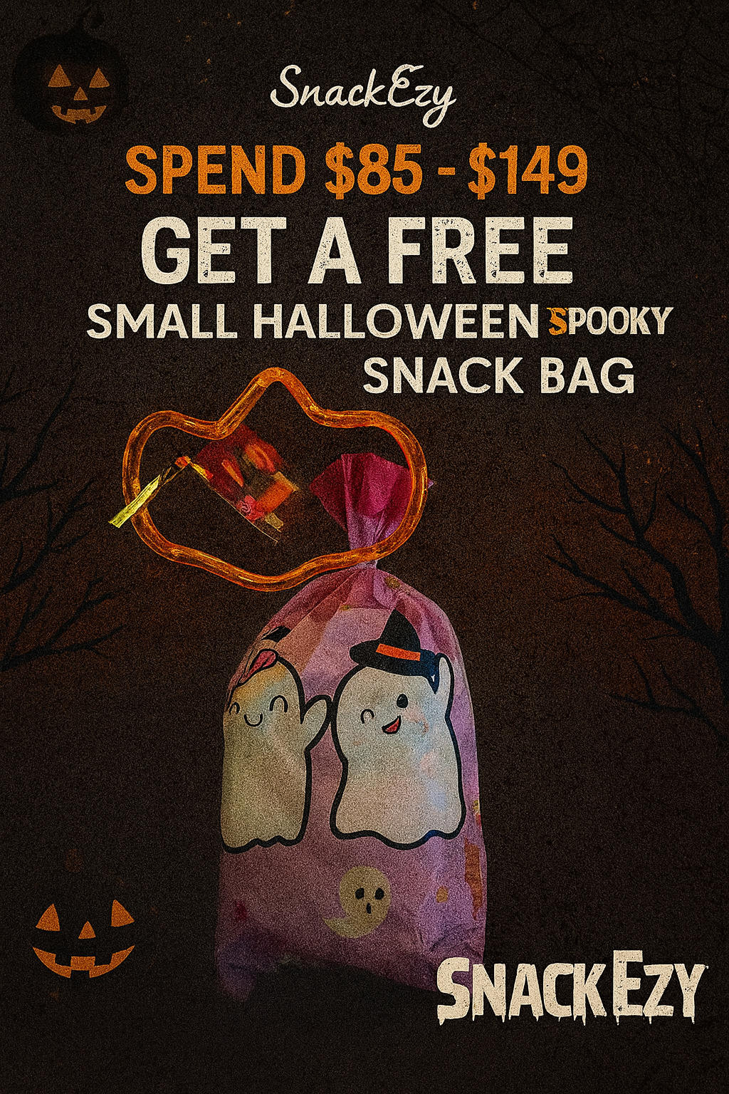 Small Halloween Spooky Snack Bag
