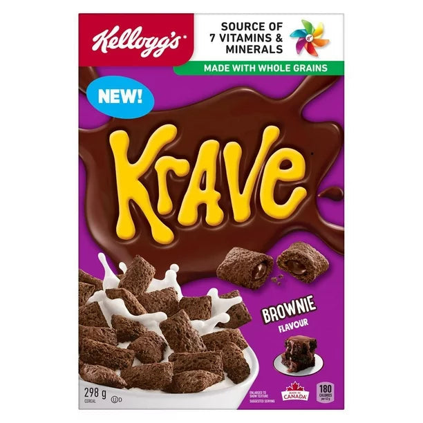 Kellogg’s Krave Brownie Cereal 247gm