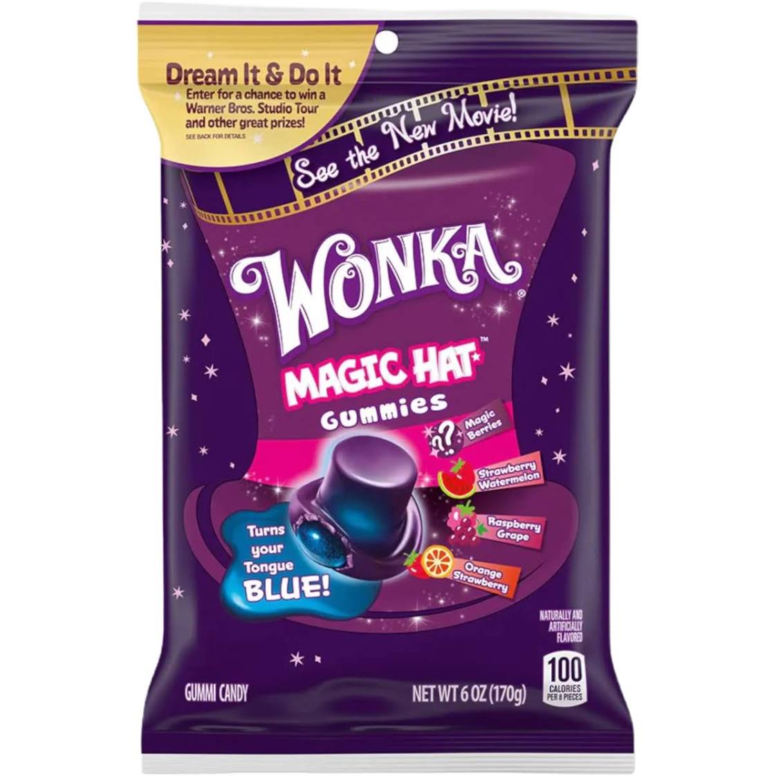 Wonka Magic Hat Gummies 170gm Large Bag