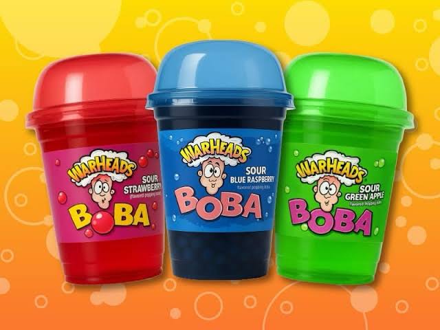 UK Warheads Boba 400ml - Sour Blue Raspberry