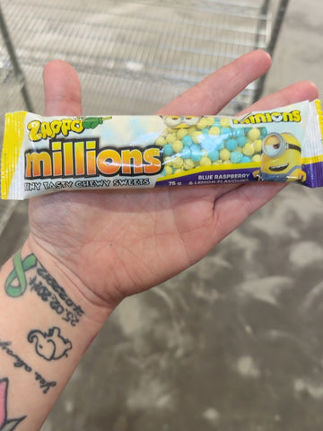 Zappo Millions 75gm - Minions Blue Raspberry and Lemonade
