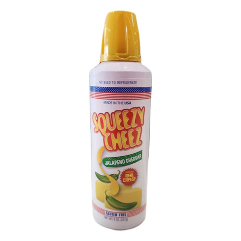 Squeezy Cheez Jalepeno Cheddar - Canned Cheese Spray