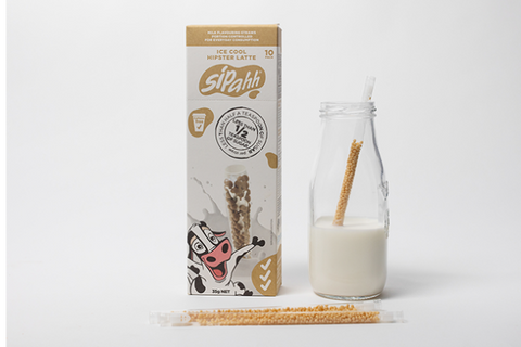 Sipahh Straws – Ice Cool Hipster Latte (10 Pack)