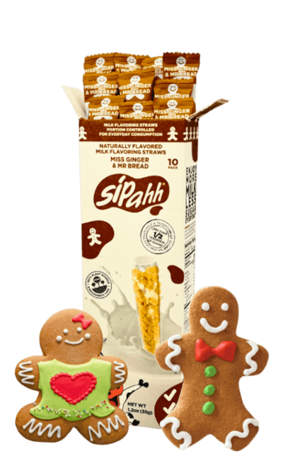 Sipahh Straws – Miss Ginger & Mr Bread (10 Pack)