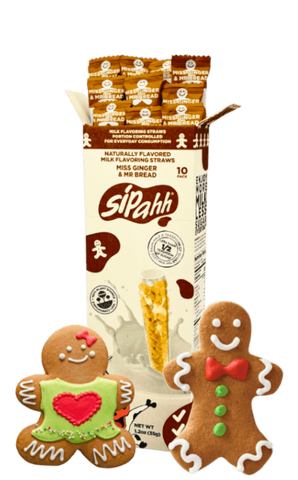 Sipahh Straws – Miss Ginger & Mr Bread (10 Pack)