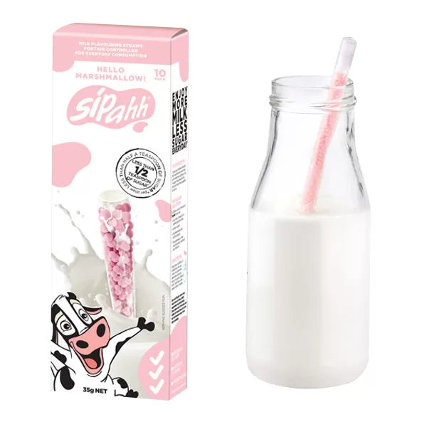 Sipahh Straws – Hello Marshmallow (10 Pack)
