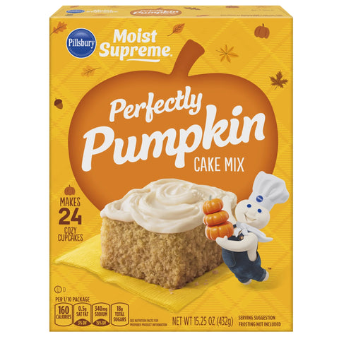 USA Perfectly Pumpkin Cake Mix, 15.25 Oz Box (432gm)