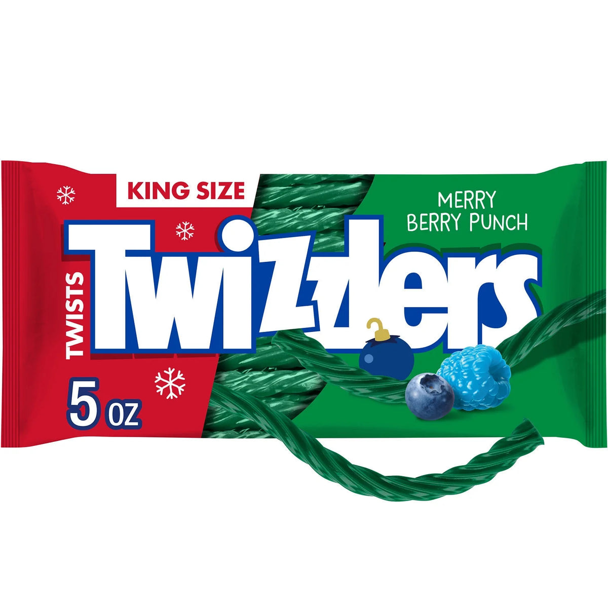 USA Twizzlers Merry Berry Punch Twists King Size Christmas Edition - 141g