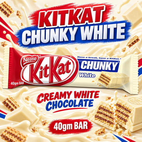Europe Kit Kat Chunky White Chocolate - 40gm Bar