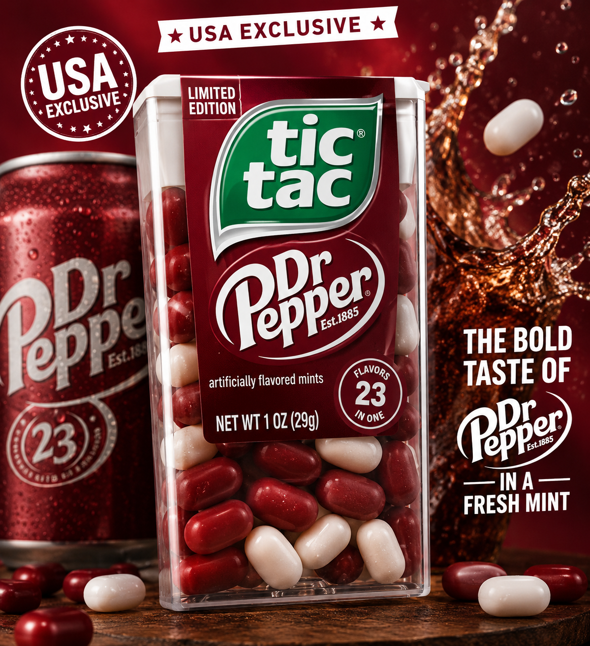 USA Exclusive - Dr Pepper Tic Tac