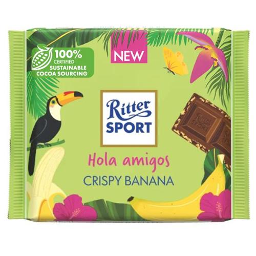 Ritter Sport Banana & Crispy Rice 100g