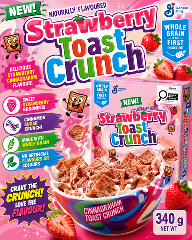 USA Cereal Cinnagraham Toast Crunch Strawberry 340gm