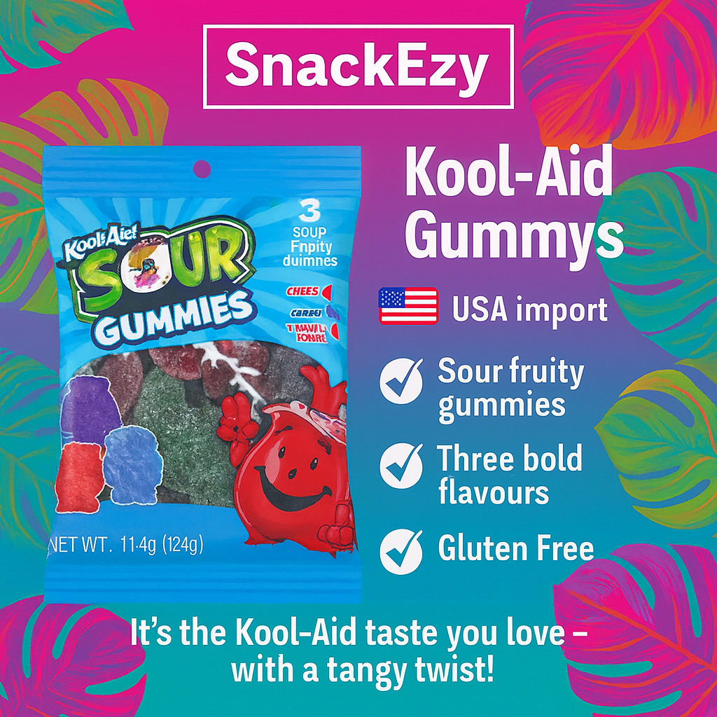 USA Kool-Aid Sour Gummies Mix Bags - 114gm