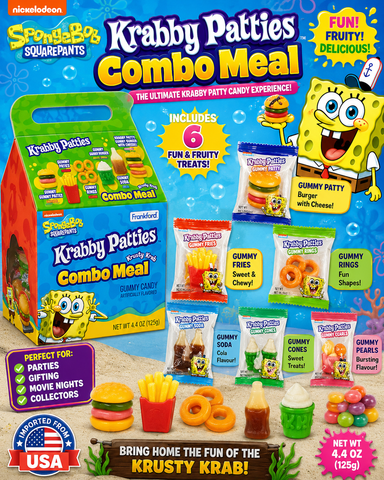 USA SpongeBob Krabby Patties Combo Meal Box