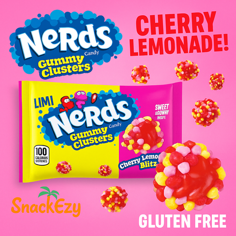USA Nerds Gummy Clusters - Cherry Lemonade Blitz 85gm