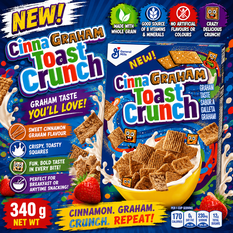 USA Cereal Cinnagraham Toast Crunch 340gm