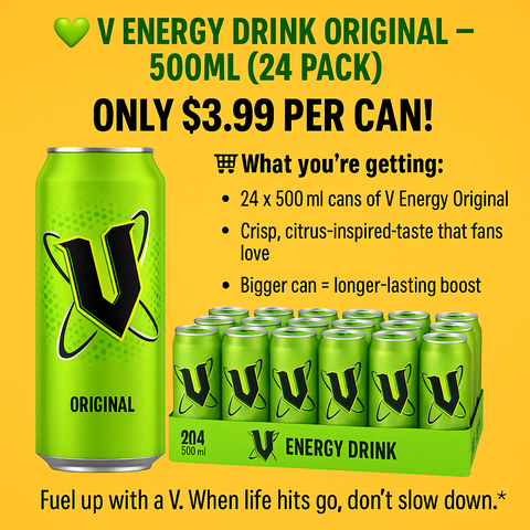 V Energy Drink Original – 500ml x24