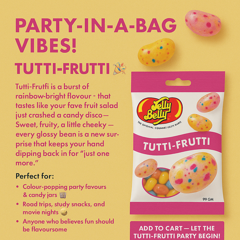 USA Jelly Belly 99gm- Tutti Frutti