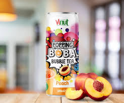 Popping Boba Peach Can - 320ml