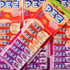 USA PEZ Grape and Strawberry Refill - Pack of 8