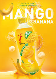 Thailand- Mango Banana Juice Drink with Fibre - 350ml