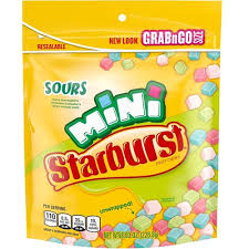 USA Mini Starburst Sour - 226.8gm