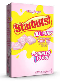 USA Starburst Drink Mix –  All Pink x6 Sticks