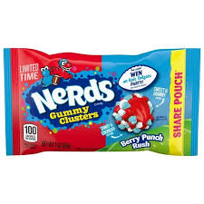 USA Nerds Gummy Clusters – Berry Punch Rush – 85gm Bag