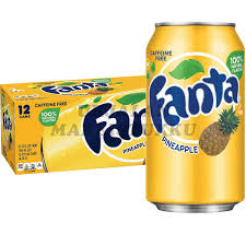 USA Fanta Pineapple x12 Can Pack