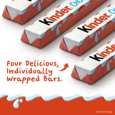 UK Kinder Chocolate – 4 Bars