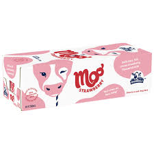 Moo Strawberry Flavoured Milk – 24 x 200ml
