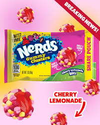 USA Nerds Gummy Clusters - Cherry Lemonade Blitz 85gm
