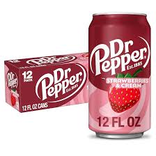 USA Dr Pepper Strawberries and Cream- 12 Can Pack