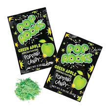 USA Pop Rocks Single Packet - Green Apple