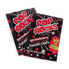 USA Pop Rocks Single Packet - Strawberry