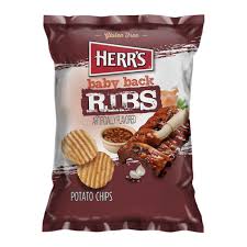 USA Herr's Potato Chips -Baby Back Ribs - 170gm