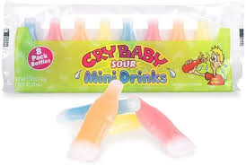 USA Cry Baby Sour Wax Bottles - 8x Pack