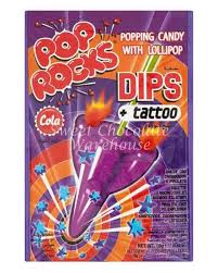 USA Pop Rocks Dips + Tattoo - Cola - Each