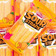Lolliland Sour Straps 160gm - Peach Rings