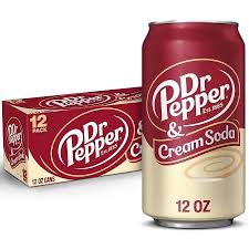 USA Dr Pepper Cream Soda – 12 Can Pack
