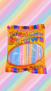 Sweetworld 101 Sherbet Straws – Rainbow