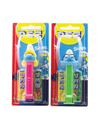 USA PEZ Dispenser + 2 Refills – Smurfs