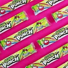 USA Sour Punch - Rainbow Straws 57gm