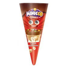 Minicco Cornet Chocolate Hazelnut 25gm