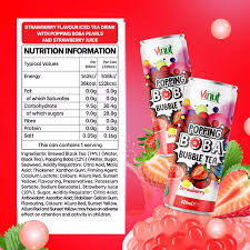 Popping Boba Strawberry Can - 320ml