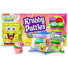 USA Krabby Patties Gummy Theatre Box 72gm - Colours