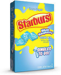 USA Starburst Drink Mix –  Blue Raspberry x6 Sticks