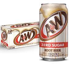 A&W Root Beer Zero Sugar x12