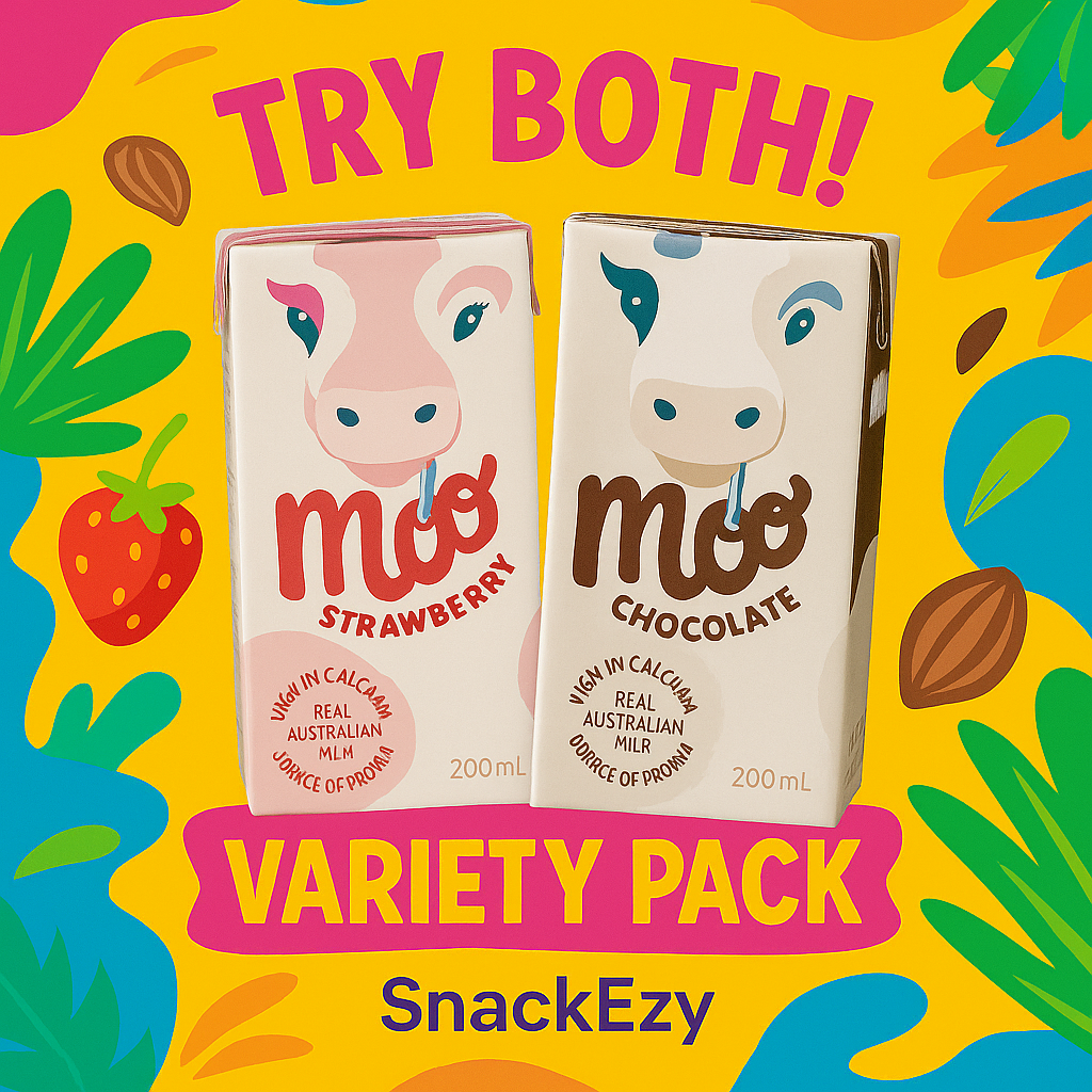 Moo Flavoured Milk Variety Pack – 24 x 200ml