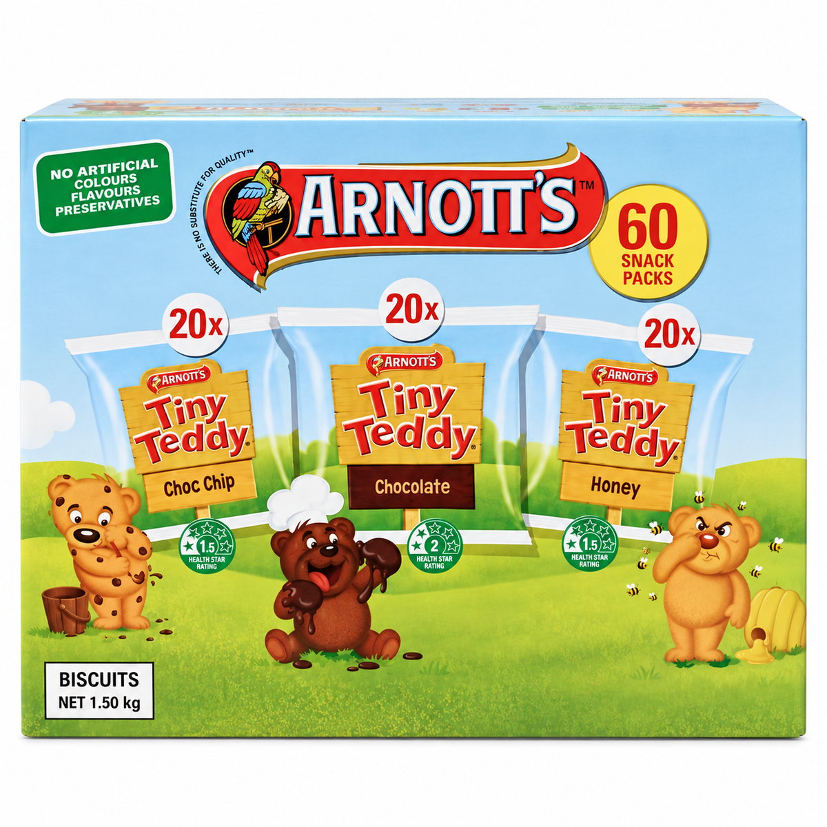 Arnott's Tiny Teddies NEW x60 Pack